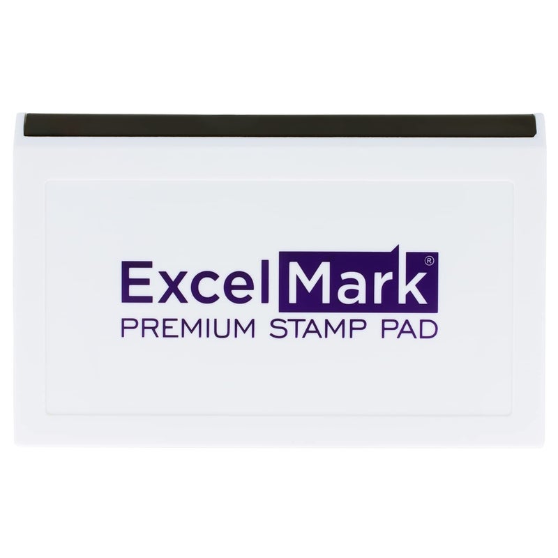 ExcelMark Rubber Stamp Ink Pad Extra Large 3-7/8"" x 7"" (Purple) - Image 3